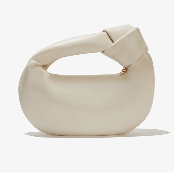 Melie Bianco Alexandra cream vegan leather top handle bag - Picture 4 of 9